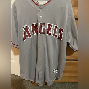 Gray Mike Trout Los Angeles Angels Jersey